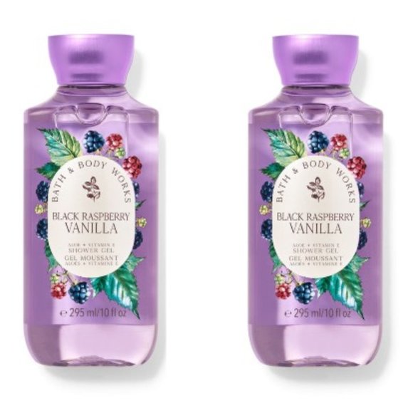 Bath & Body Works Other - BATH & BODY WORKS BLACK RASPBERRY VANILLA SHOWER GEL SET OF TWO LOT OF 2 NEW!